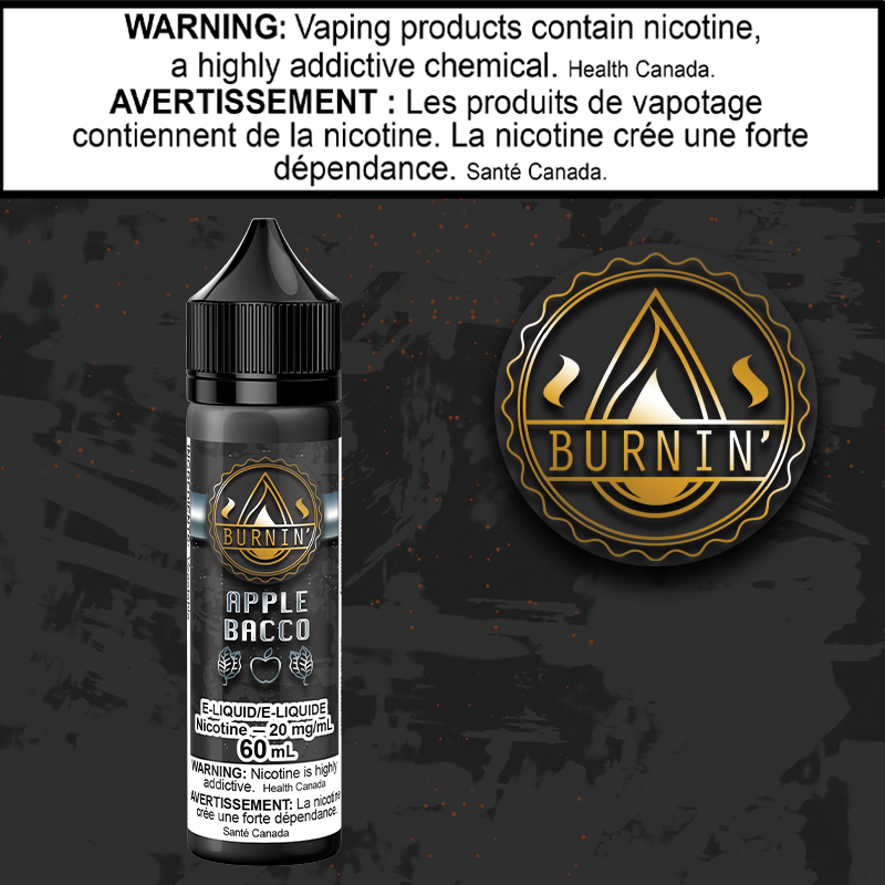 Burnin' - Apple Bacco - 60ml Salt Manitoba