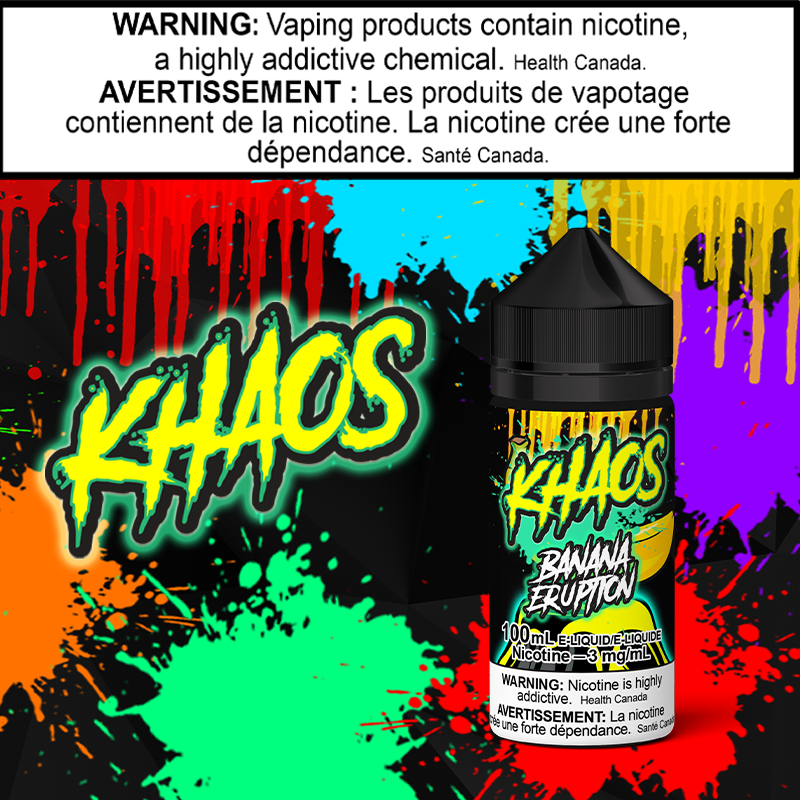 Khaos - Banana Eruption 100ml British Columbia