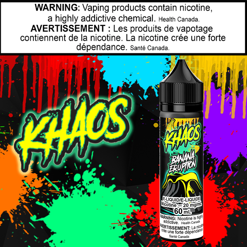 Khaos - Banana Eruption 60ml Salt Ontario