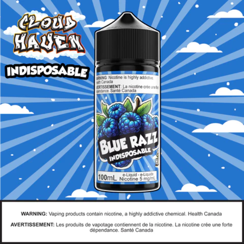 INDISPOSABLE - Blue Razz Ice 100ml Yukon