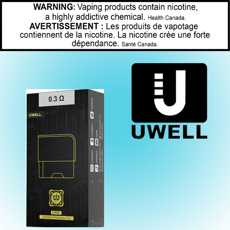 Uwell Crown B 0.3 ohm refillable pod