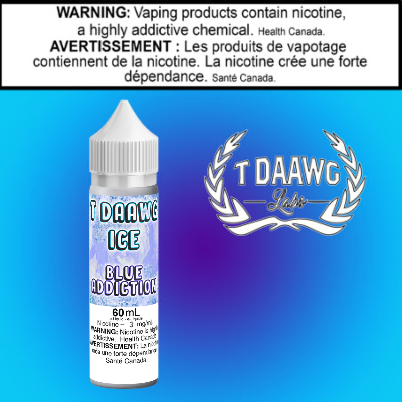 T Daawg - Blue Addiction - Iced - 60ml Ontario