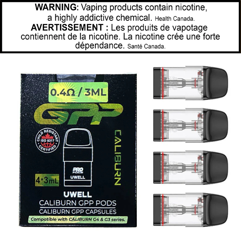 UWELL CALIBURN GPP REFILLABLE POD (4 PK)