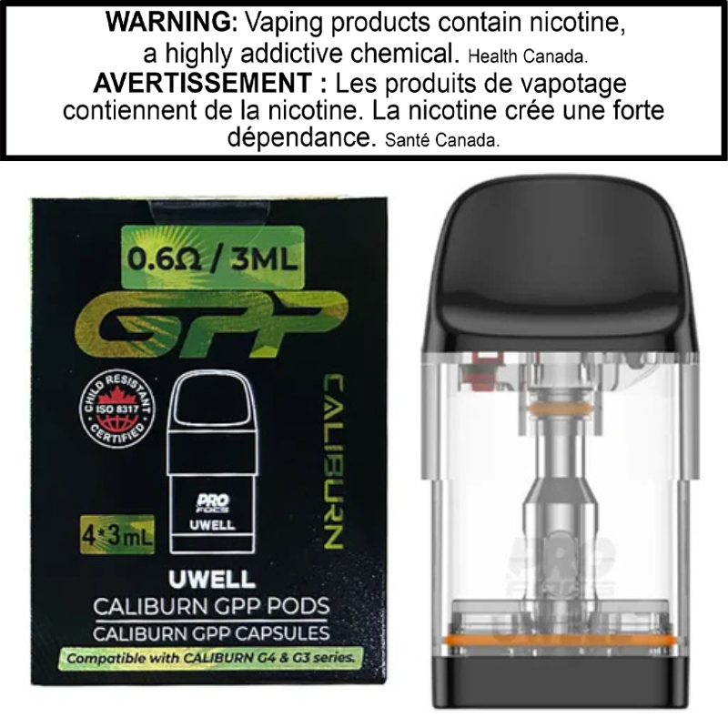 UWELL CALIBURN GPP REFILLABLE POD (4 PK)