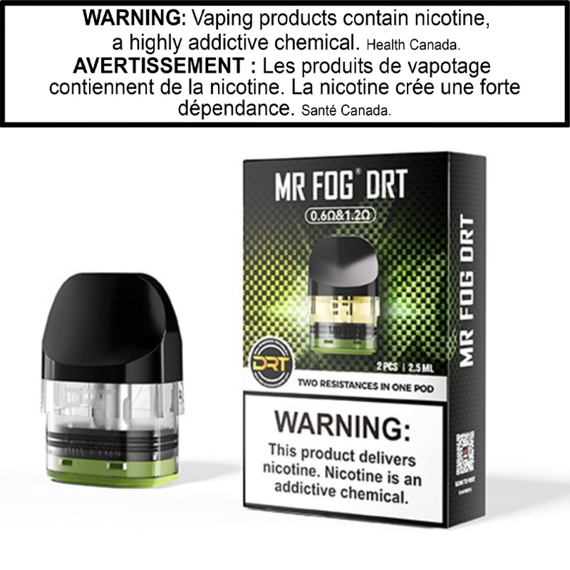 MR FOG DRT DUAL RESISTANCE REFILLABLE POD (CRC) 2.5 ml