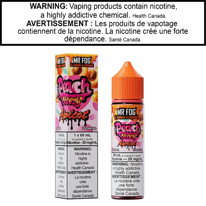 Mr Fog Peach Steezy E-Juice 60 Salt AB