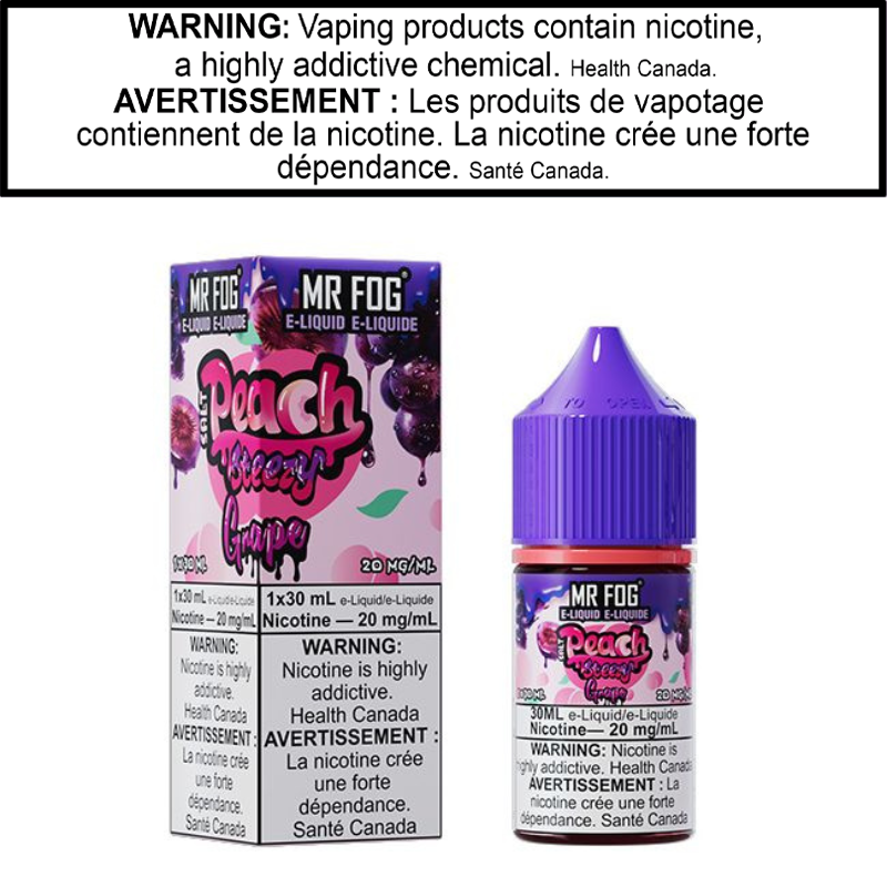 Mr Fog Peach Steezy E-Juice 30 Salt AB