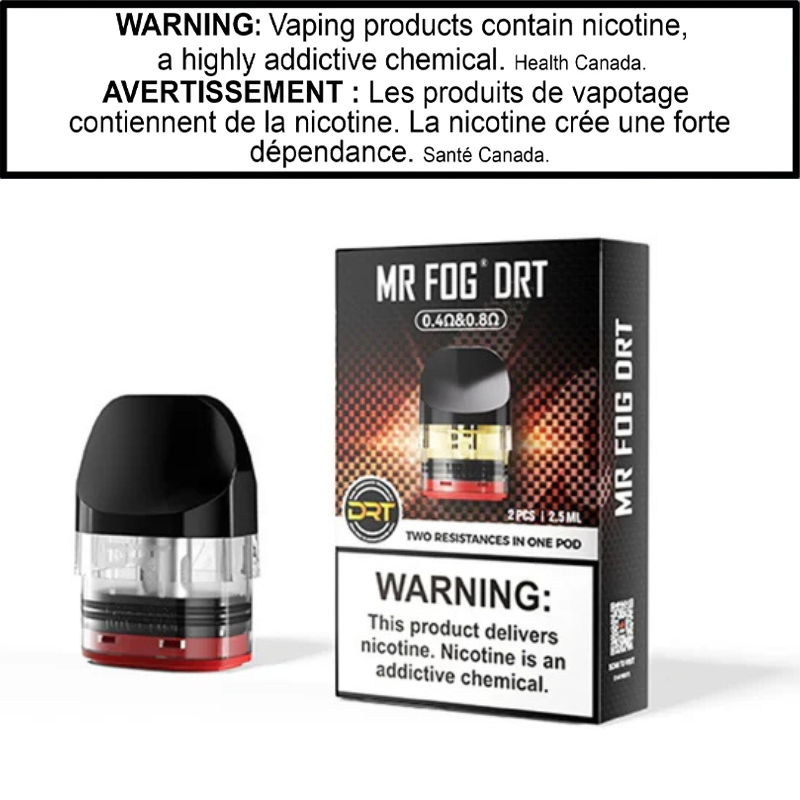 MR FOG DRT DUAL RESISTANCE REFILLABLE POD (CRC) 2.5 ml