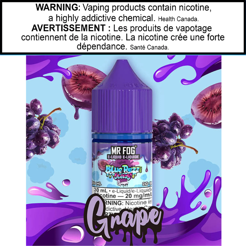 Mr Fog Blue Razz Steezy E-Juice 30 Salt AB