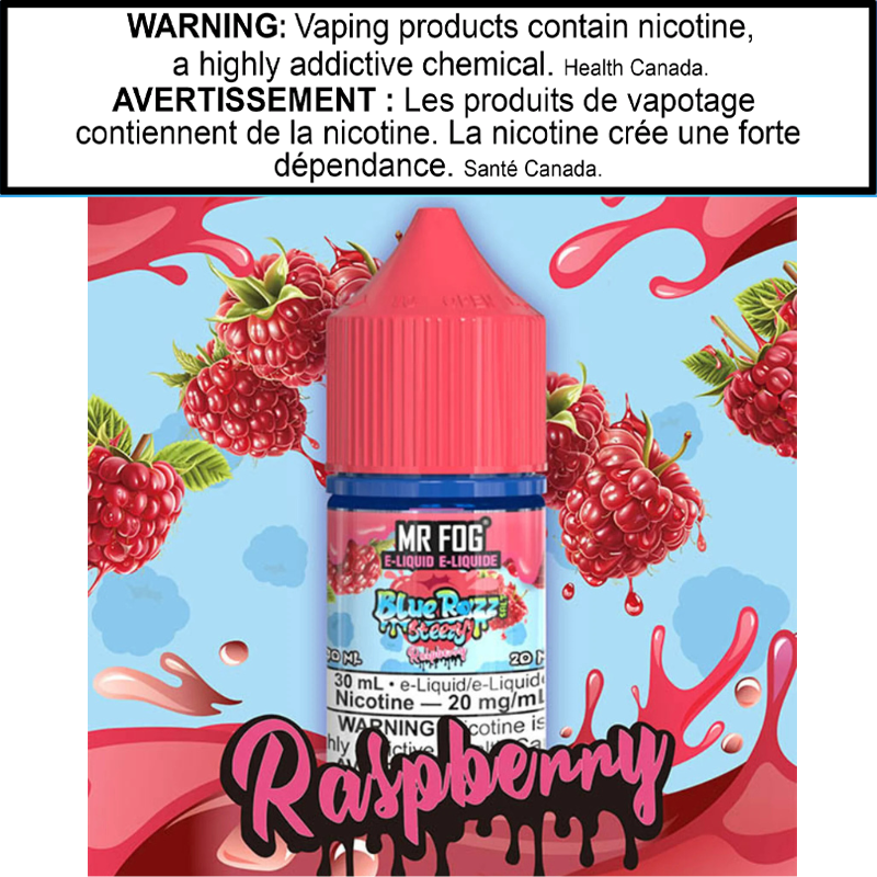 Mr Fog Blue Razz Steezy E-Juice 30 Salt AB