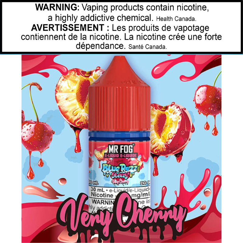 Mr Fog Blue Razz Steezy E-Juice 30 Salt AB
