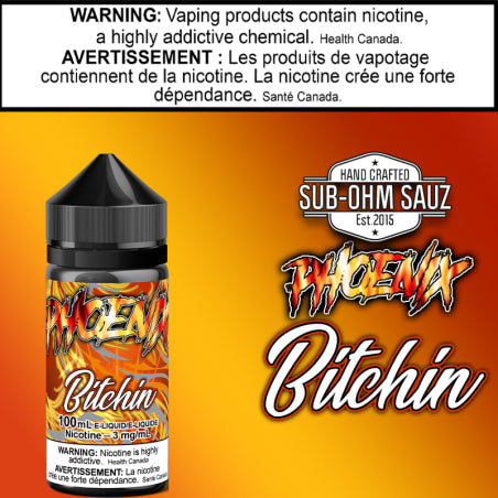Phoenix - Bitchin - By Sub Ohm Sauz - 100ml British Columbia
