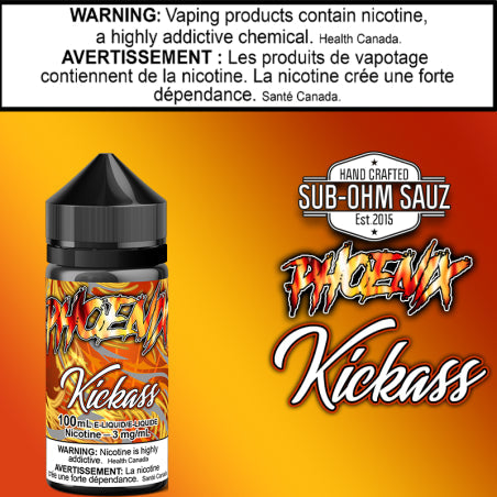 Phoenix - Kickass By Sub Ohm Sauz 100ml Ontario