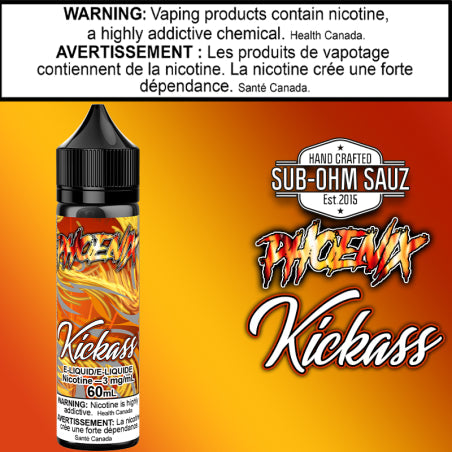 Phoenix - Kickass By Sub Ohm Sauz 60ml British Columbia