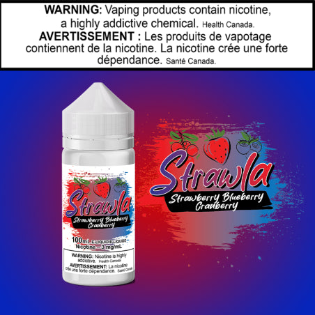 Strawla-Straw Blue Cran 100ml Yukon