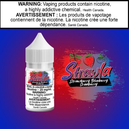 Strawla-Straw Blue Cran 30ml Salt Yukon