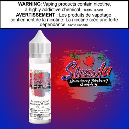 Strawla-Straw Blue Cran 60ml Salt Yukon