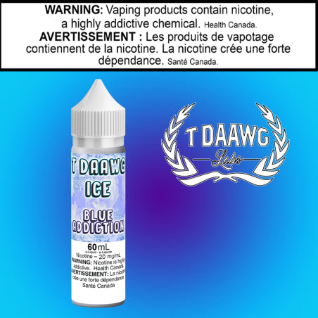 T Daawg - Blue Addiction - Iced - 60ml Salt Saskatchewan