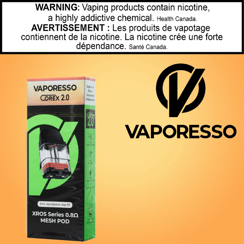 Vaporesso - Xros series - replacement pod (4 pack) - Corex 2.0 2ml