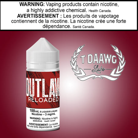 T Daawg - Outlaw Reloaded 100ml Ontario