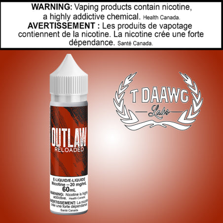 T Daawg - Outlaw Reloaded 60ml Salt Saskatchewan