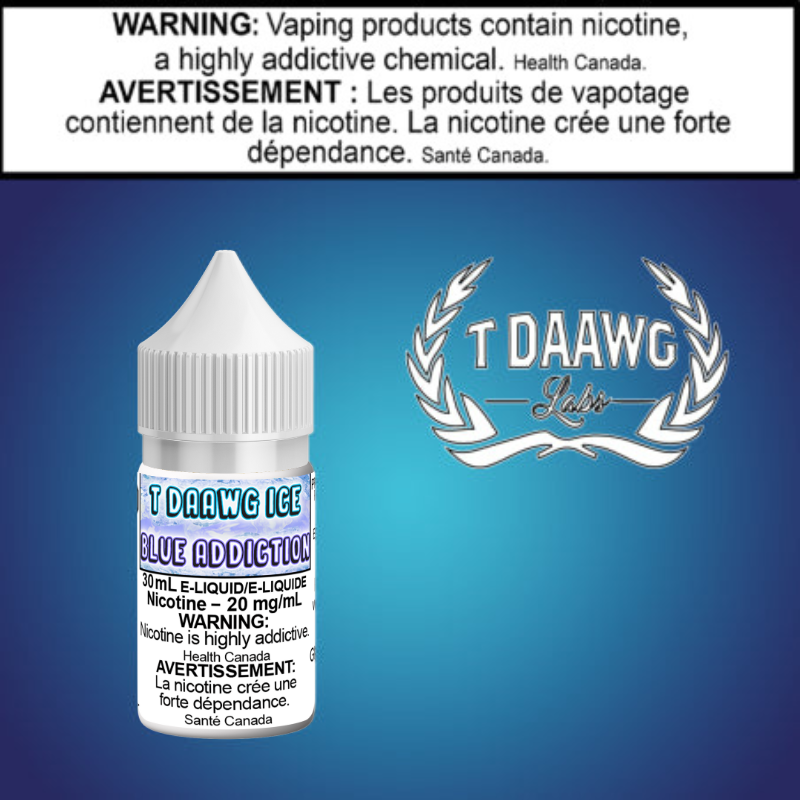 T Daawg - Blue Addiction - Iced - 30ml salt Yukon