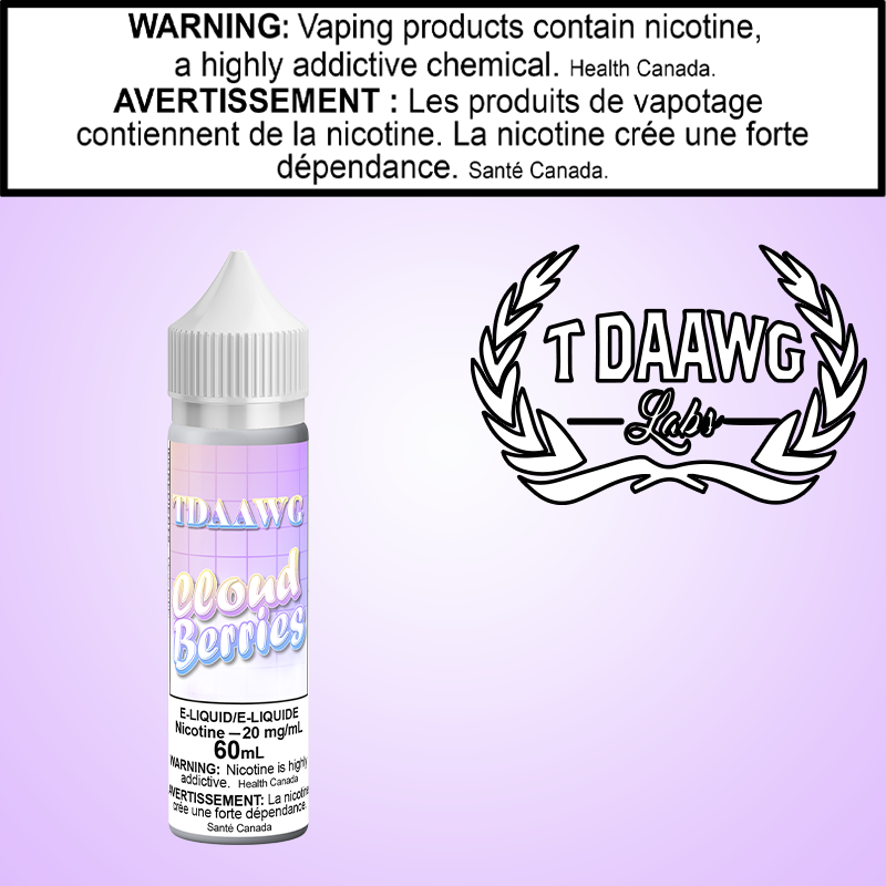 T Daawg - Cloud Berries 60ml Salt British Columbia
