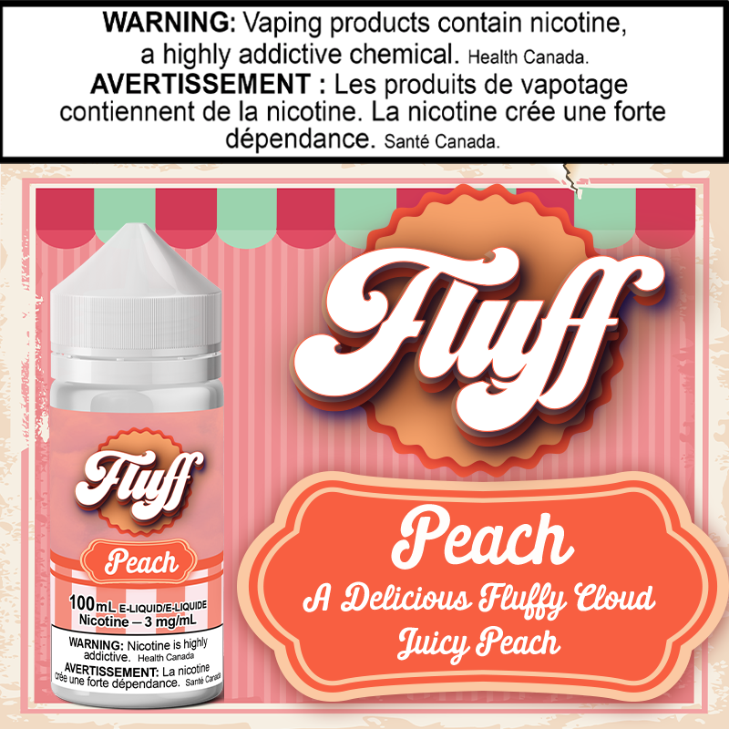 Fluff - Peach 100ml Ontario