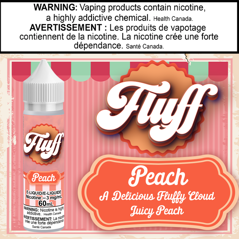 Fluff - Peach 60ml Ontario