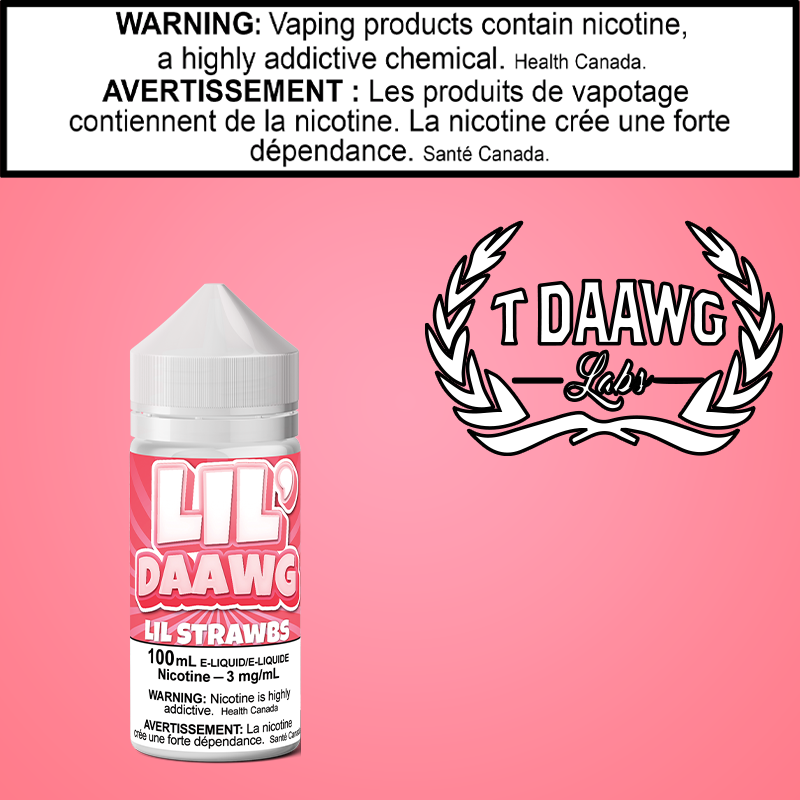 T Daawg - Lil' Strawbs 100ml British Columbia