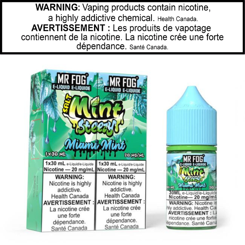 Mr Fog Mint Steezy E-Juice 30 Salt AB