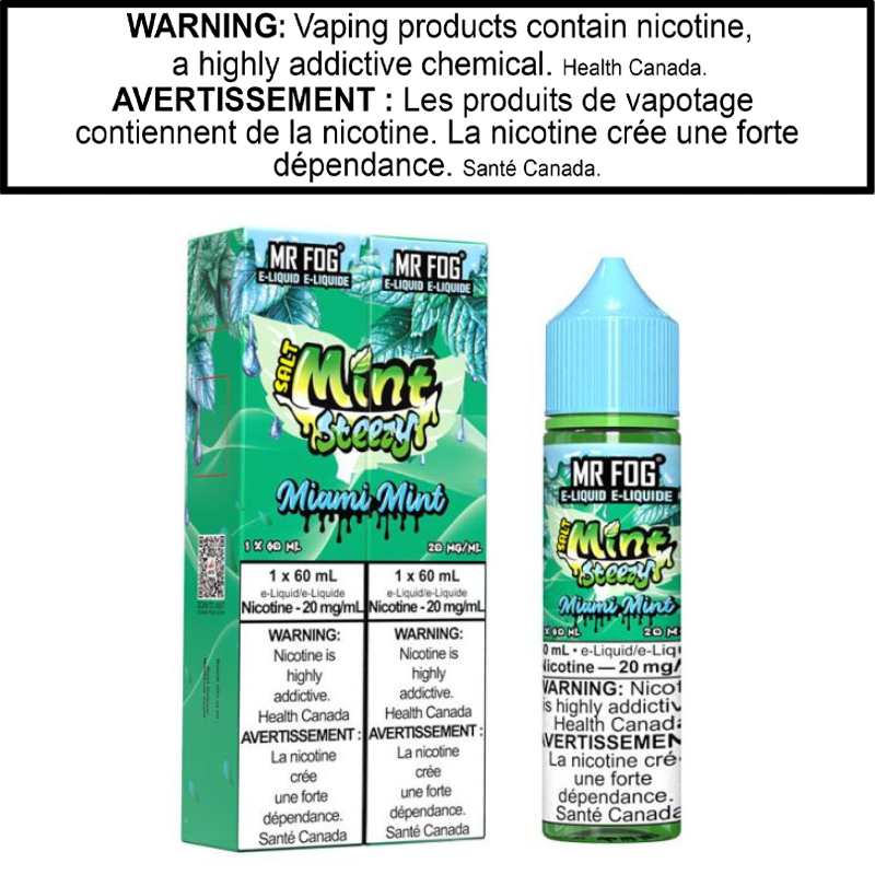 Mr Fog Mint Steezy E-Juice 60 Salt AB