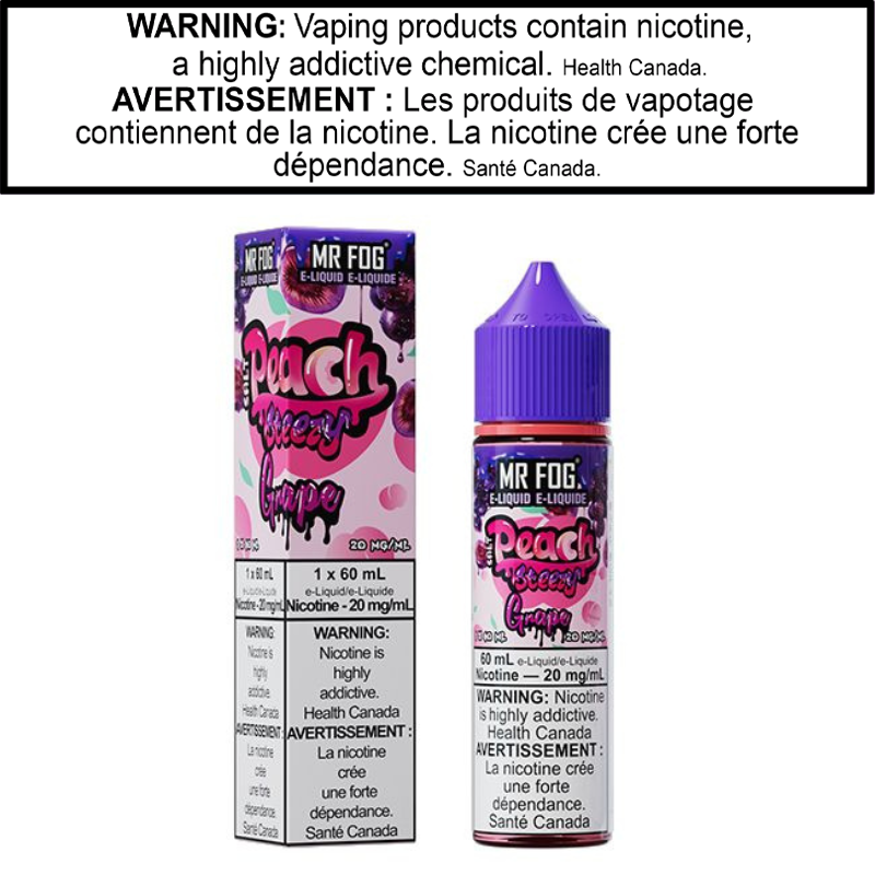 Mr Fog Peach Steezy E-Juice 60 Salt AB