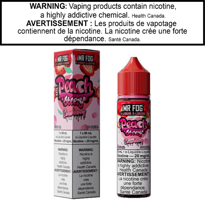 Mr Fog Peach Steezy E-Juice 60 Salt AB