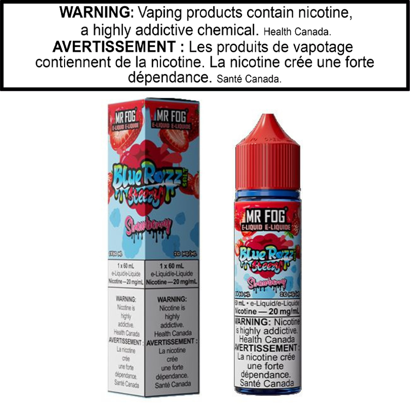 Mr Fog Blue Razz Steezy E-Juice 60 Salt AB