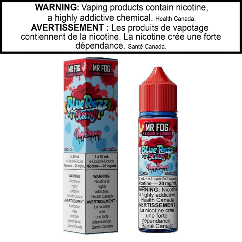 Mr Fog Blue Razz Steezy E-Juice 60 Salt AB