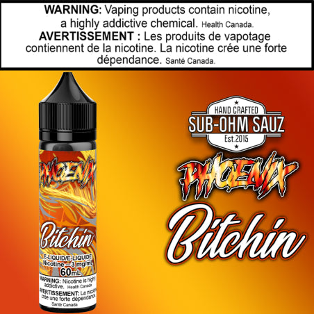 Phoenix - Bitchin - By Sub Ohm Sauz - 60ml Alberta