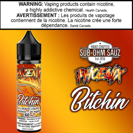 Phoenix - Bitchin - By Sub Ohm Sauz - 60ml Salt British Columbia