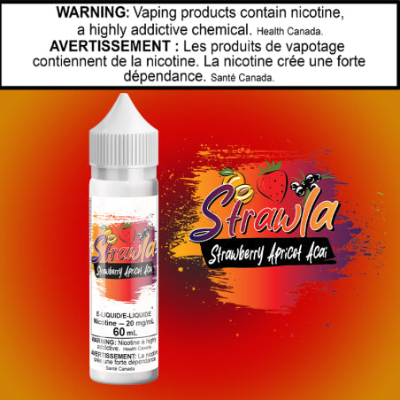 Strawla - Straw Apricot Acai 60ml Salt Ontario