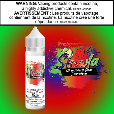 Strawla-Straw Pear Saskatoon 60ml Salt Alberta