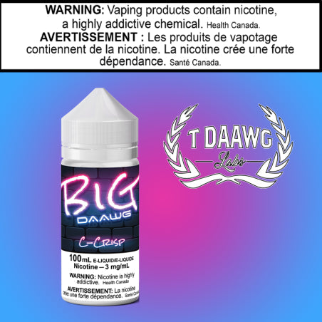 T Daawg - Big Daawg - C Crisp - 100ml Yukon
