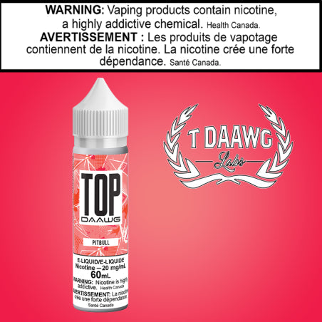 T Daawg - Top Daawg - Pitbull 60ml Salt Ontario