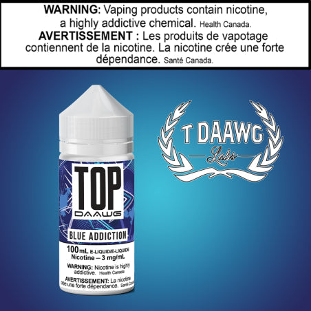 T Daawg - Top Daawg Blue Addiction - 100ml British Columbia