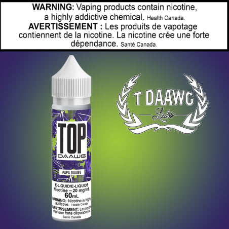 T Daawg - Top Daawg Papa Daawg 60ml Salt Saskatchewan