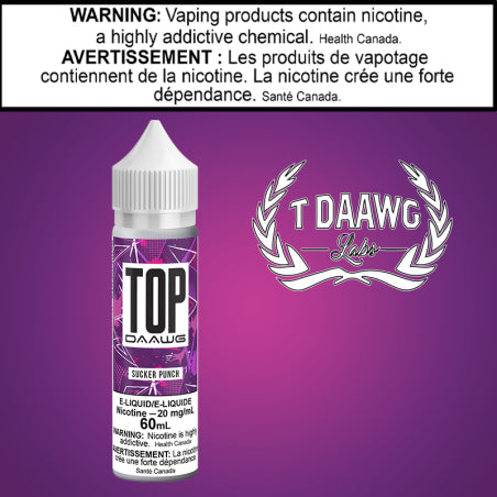 T Daawg - Top Daawg Sucker Punch 60ml Salt Ontario